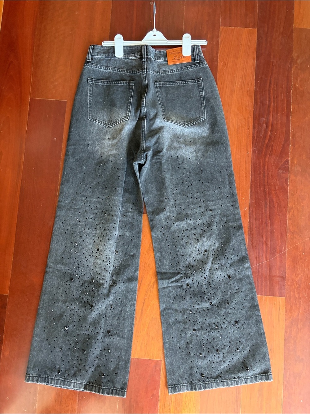 Aelfric Eden Washed Black Jeans with Speckle Detail